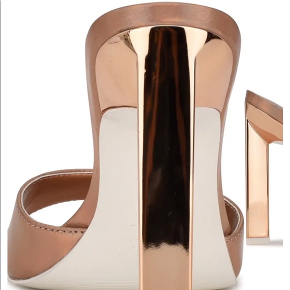Nine West- Neon Sleek Slide Sandal in rose gold2- Size 8M - Picture 10 of 11